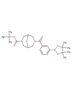 Astatech TERT-BUTYL 7-(3-(4,4,5,5-TETRAMETHYL-1,3,2-DIOXABOROLAN-2-YL)BENZOYL)-9-OXA-3,7-DIAZABICYCLO[3.3.1]NONANE-3-CARBOXYLATE; 1G; Purity 95%; MDL-